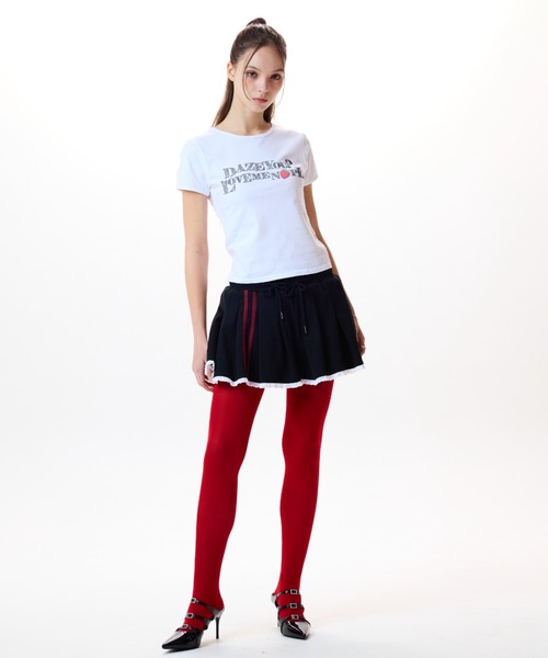 LUVISTRUE(ラヴイズトゥルー)の「IM STRAWBERRY LETTERING TEE(Tシャツ/カットソー・レディース・ホワイト/ブラック/ネイビー・FREE)」の10枚目の写真