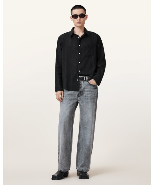ALLSAINTS(オールセインツ)の「KARMI LONG SLEEVE SHIRT | KARMI 長袖 シャツ(シャツ/ブラウス・メンズ・ブラック・M/L/S/XL/XS)」の3枚目の写真