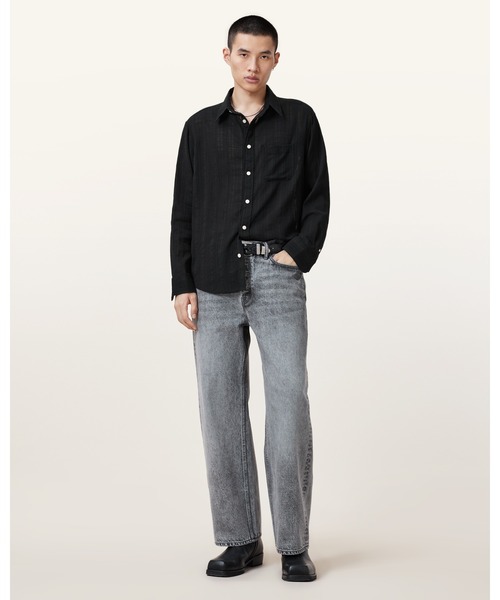 ALLSAINTS(オールセインツ)の「KARMI LONG SLEEVE SHIRT | KARMI 長袖 シャツ(シャツ/ブラウス・メンズ・ブラック・M/L/S/XL/XS)」の5枚目の写真