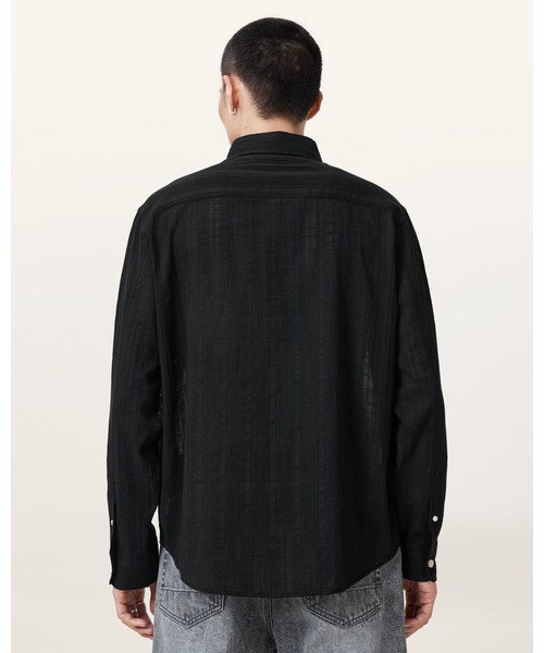 ALLSAINTS(オールセインツ)の「KARMI LONG SLEEVE SHIRT | KARMI 長袖 シャツ(シャツ/ブラウス・メンズ・ブラック・M/L/S/XL/XS)」の7枚目の写真
