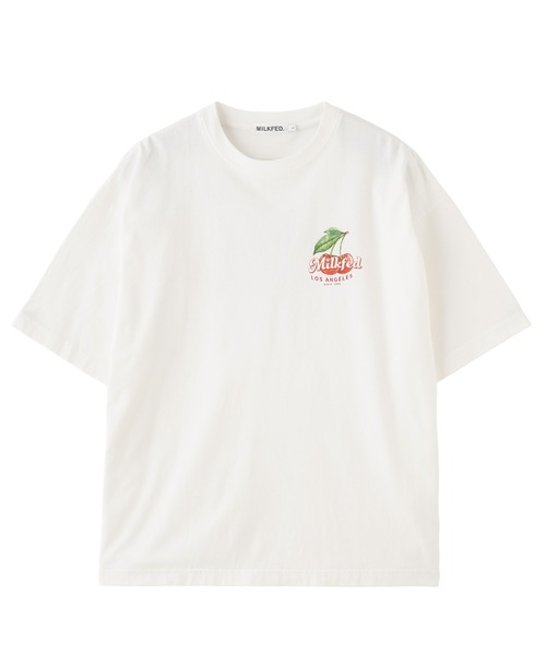 MILKFED.（ミルクフェド）の「FRESH CHERRIES WIDE S/S TEE（Tシャツ/カットソー・レディース・レッド/ホワイト/チャコール・L/M）」の6枚目の写真