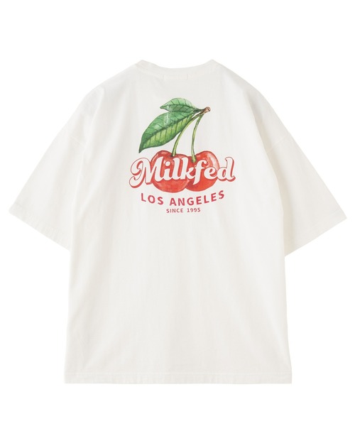 MILKFED.（ミルクフェド）の「FRESH CHERRIES WIDE S/S TEE（Tシャツ/カットソー・レディース・レッド/ホワイト/チャコール・L/M）」の7枚目の写真