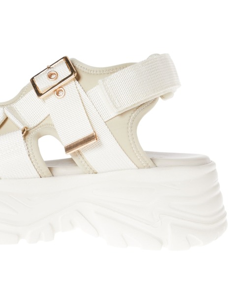 INGNI（イング）の「バックルボリュームスポサン（サンダル・レディース・ブラック/アイボリー・M/L）」の11枚目の写真