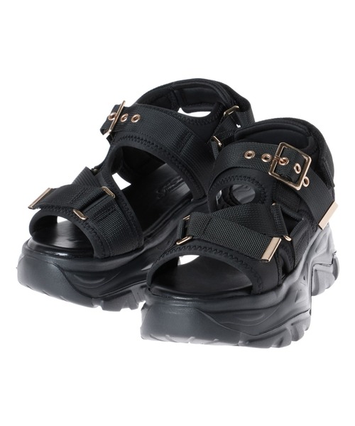 INGNI（イング）の「バックルボリュームスポサン（サンダル・レディース・ブラック/アイボリー・M/L）」の20枚目の写真