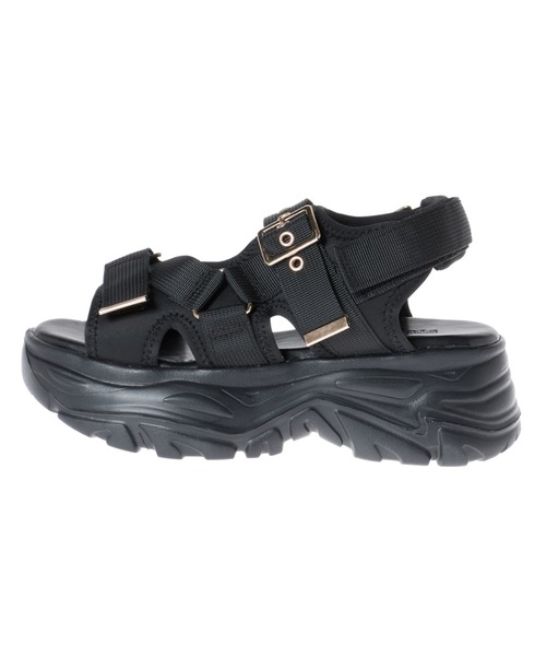 INGNI（イング）の「バックルボリュームスポサン（サンダル・レディース・ブラック/アイボリー・M/L）」の21枚目の写真