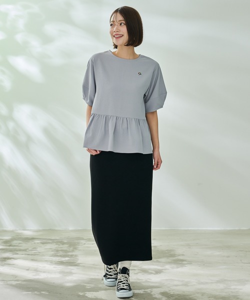 Arnold Palmer（アーノルドパーマー）の「スリーブデザイン ぺプラム ブラウス（シャツ/ブラウス・レディース・グレー/アイボリー/ブラック・L/M/S）」の22枚目の写真