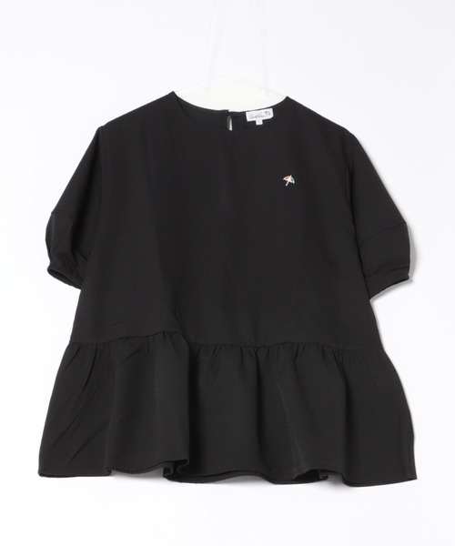 Arnold Palmer（アーノルドパーマー）の「スリーブデザイン ぺプラム ブラウス（シャツ/ブラウス・レディース・グレー/アイボリー/ブラック・L/M/S）」の4枚目の写真