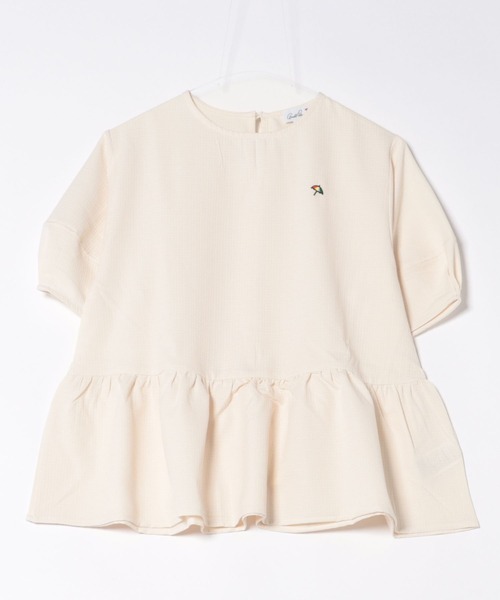 Arnold Palmer（アーノルドパーマー）の「スリーブデザイン ぺプラム ブラウス（シャツ/ブラウス・レディース・グレー/アイボリー/ブラック・L/M/S）」の6枚目の写真