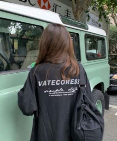 LETee(レティー)の「ビックシルエット プリントロンT(Tシャツ/カットソー・レディース・ブラック/ブルー/ホワイト・FREE)」の7枚目の写真