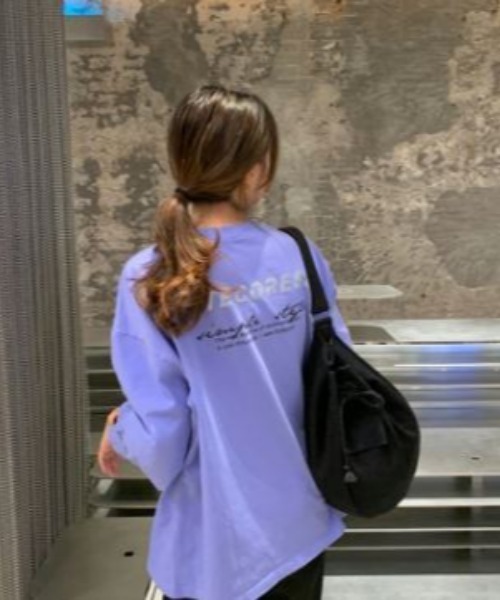 LETee(レティー)の「ビックシルエット プリントロンT(Tシャツ/カットソー・レディース・ブラック/ブルー/ホワイト・FREE)」の17枚目の写真