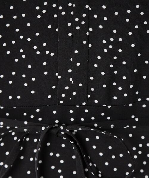 DRESSTERIOR（ドレステリア）の「【ポケット付き/ドット柄】ドットハーフスリーブワンピース（ワンピース・レディース・ベージュ系/ブラック系・34/36/38）」の12枚目の写真