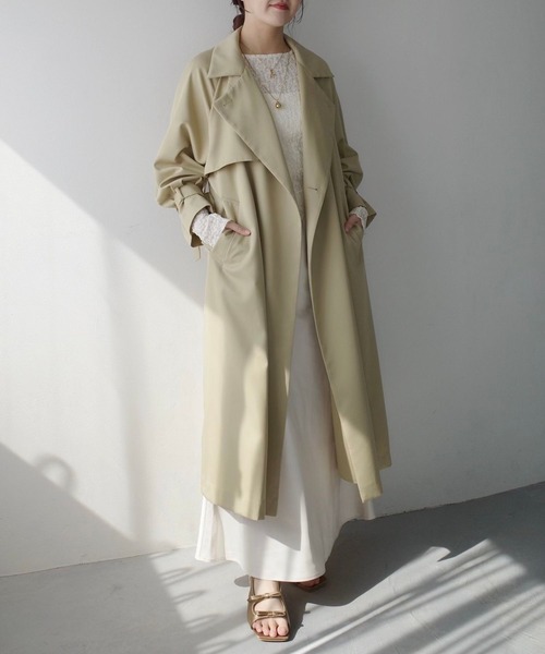 mysty woman(ミスティウーマン)の「【ウエストオールゴムで着脱楽ちん!】【WEB限定】サテンフレアスカート 452421(スカート・レディース・ブラウン/アイボリー/ブラック/ライトベージュ・FREE)」の11枚目の写真