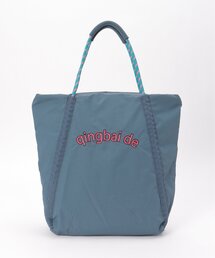 撥水ロゴ刺繍ロープトートバッグ