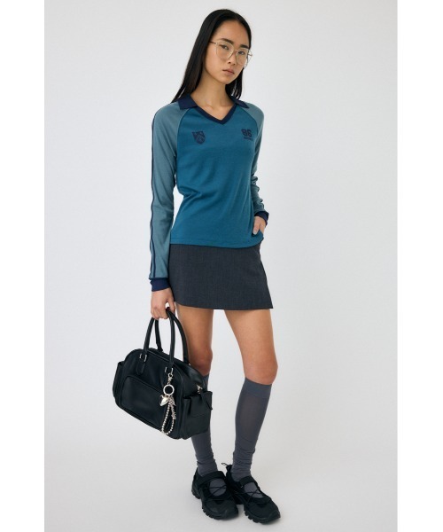 MOUSSY（マウジー）の「SHEER GAME シャツ（Tシャツ/カットソー・レディース・ライトベージュ/ブルー/ブラウン・FREE）」の15枚目の写真