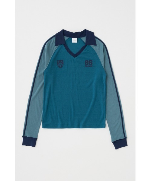 MOUSSY（マウジー）の「SHEER GAME シャツ（Tシャツ/カットソー・レディース・ライトベージュ/ブルー/ブラウン・FREE）」の10枚目の写真