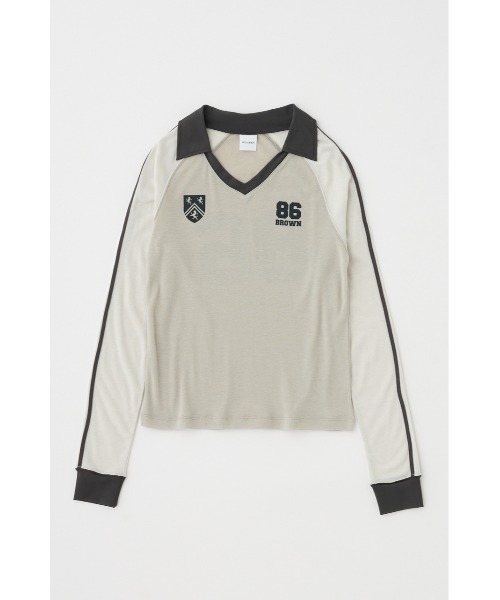 MOUSSY（マウジー）の「SHEER GAME シャツ（Tシャツ/カットソー・レディース・ライトベージュ/ブルー/ブラウン・FREE）」の19枚目の写真