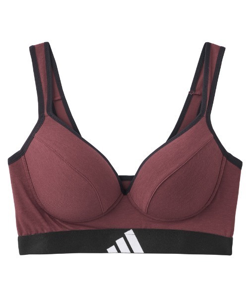 adidas（アディダス）の「adidas/アディダス スポーツブラ モールドカップで胸元キレイ 吸汗速乾（スポーツブラ・レディース・ブラック/ダークブルー/グリーン系その他/杢グレー/カーキ/レッド系その他・SMALL/MEDIUM/LARGE/X-LARGE）」の10枚目の写真