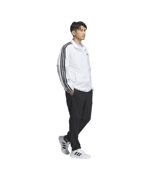 adidas（アディダス）の「アディダス adidas スリーストライプス ルーズフィット ライトウーブントラックパンツ（その他パンツ・メンズ・ネイビー/ブラック×ホワイト・S/M/L/LL/3L）」の8枚目の写真