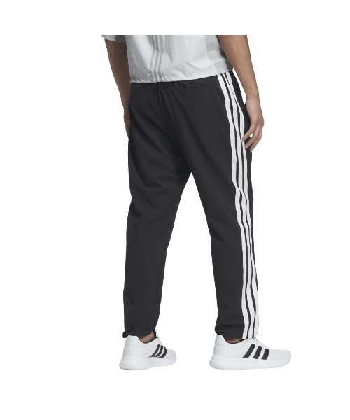 adidas（アディダス）の「アディダス adidas スリーストライプス ルーズフィット ライトウーブントラックパンツ（その他パンツ・メンズ・ネイビー/ブラック×ホワイト・S/M/L/LL/3L）」の3枚目の写真