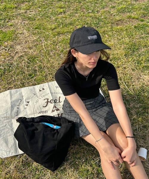 UNIVERSAL OVERALL（ユニバーサルオーバーオール）の「【ユニセックス】UNIVERSAL OVERALL 製品洗いロゴキャップ（キャップ・メンズ・ベージュ/ネイビー/グレー系その他/ブラック・FREE）」の9枚目の写真