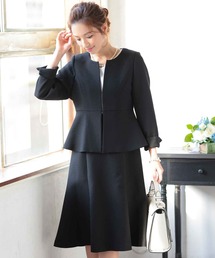 haremode（ハレモード）の「ピケツイード調アンサンブル セレモニー スーツ【2点セット】（スーツセット・レディース）」