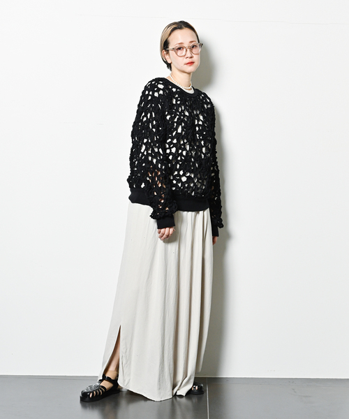 CITYSHOP（シティーショップ）の「《追加》ASA/C KAFTAN DRESS：ワンピース（ワンピース・レディース・オレンジ/ブラック/ライトグレー・36/38）」の7枚目の写真