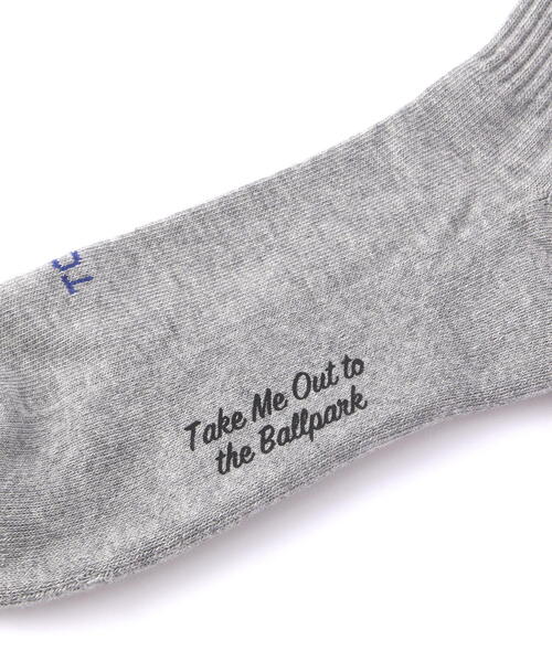 ROSTER SOX（ロスターソックス）の「ROSTER SOX/ロスターソックス  TEAM BEAR SOCKS メンズ　レディース（ソックス/靴下・メンズ・グレー/ホワイト・1/2）」の4枚目の写真