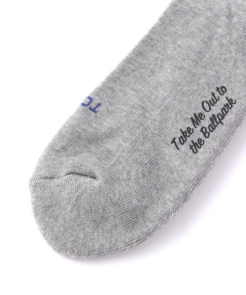 ROSTER SOX（ロスターソックス）の「ROSTER SOX/ロスターソックス  TEAM BEAR SOCKS メンズ　レディース（ソックス/靴下・メンズ・グレー/ホワイト・1/2）」の3枚目の写真