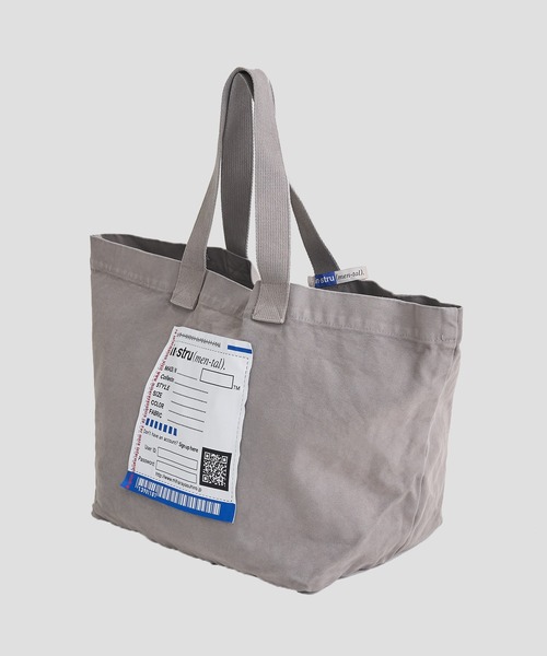 In・stru(men-tal).（インストルメンタル）の「【MIHARAYASUHIRO/ミハラヤスヒロ】COTTON CANVAS TOTEBAG（トートバッグ・メンズ・ブラック/ホワイト/ライトグレー・FREE）」の3枚目の写真