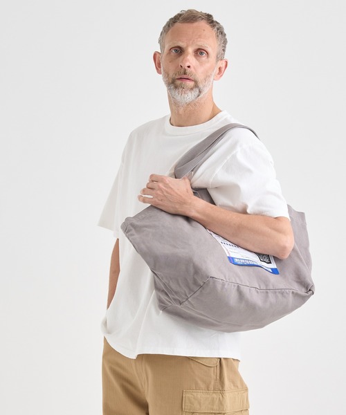 In・stru(men-tal).（インストルメンタル）の「【MIHARAYASUHIRO/ミハラヤスヒロ】COTTON CANVAS TOTEBAG（トートバッグ・メンズ・ブラック/ホワイト/ライトグレー・FREE）」の18枚目の写真