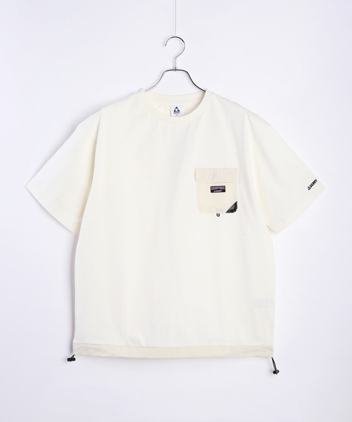 GERRY(ジェリー)の「GERRY ナイロンポケット付 半袖Tシャツ 接触冷感(Tシャツ/カットソー・メンズ・アイボリー/ライトグレー/チャコールグレー・LL/L/M)」の10枚目の写真