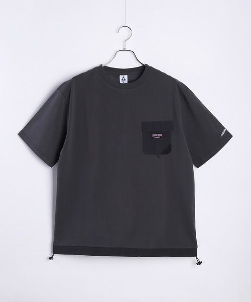 GERRY(ジェリー)の「GERRY ナイロンポケット付 半袖Tシャツ 接触冷感(Tシャツ/カットソー・メンズ・アイボリー/ライトグレー/チャコールグレー・LL/L/M)」の13枚目の写真