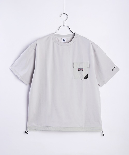 GERRY(ジェリー)の「GERRY ナイロンポケット付 半袖Tシャツ 接触冷感(Tシャツ/カットソー・メンズ・アイボリー/ライトグレー/チャコールグレー・LL/L/M)」の16枚目の写真