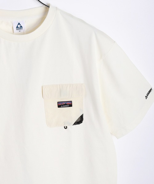 GERRY(ジェリー)の「GERRY ナイロンポケット付 半袖Tシャツ 接触冷感(Tシャツ/カットソー・メンズ・アイボリー/ライトグレー/チャコールグレー・LL/L/M)」の12枚目の写真