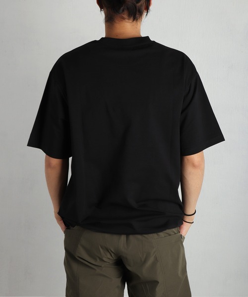 GERRY（ジェリー）の「GERRY ナイロンポケット付 半袖Tシャツ 接触冷感（Tシャツ/カットソー・メンズ・アイボリー/ライトグレー/チャコールグレー/ブラック・LL/L/M）」の10枚目の写真