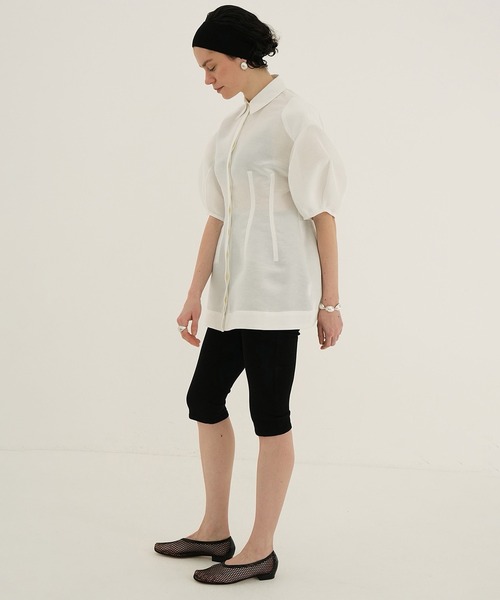 セール】MESH OBLIQUE TOE FLAT SHOES（パンプス）｜CLANE（クラネ）の