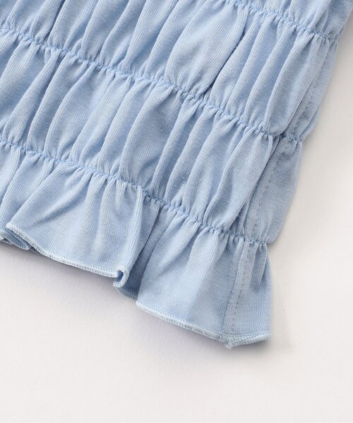 algy（アルジー）の「クロップドシャーリングライン半袖T（Tシャツ/カットソー・キッズ・ブラック/サックスブルー/オフホワイト・XX-SMALL/X-SMALL/MEDIUM/SMALL）」の12枚目の写真