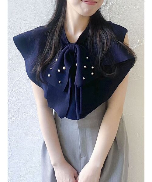 dazzlin ニット セーター ビッグラッフルタイニット レディース