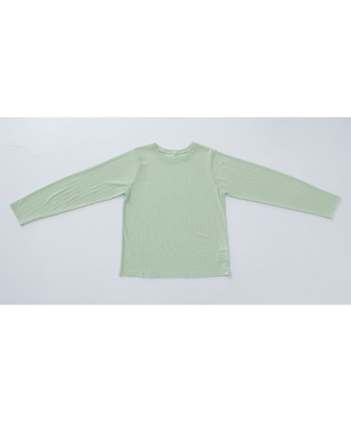 n'OrLABEL（ノアールレーベル）の「シアーリブカットソー（Tシャツ/カットソー・レディース・ネイビー/ライトグリーン/ライトグレー/ブラック・1/2）」の18枚目の写真