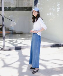 B:MING by BEAMS | 綿麻 デニム パンツ（S～M）(デニムパンツ)