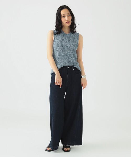 B:MING by BEAMS（ビーミングバイビームス）の「綿麻 デニム パンツ（S～M）（デニムパンツ・レディース・インディゴブルー/ホワイト系その他5/ライトブルー・SMALL/MEDIUM）」の19枚目の写真