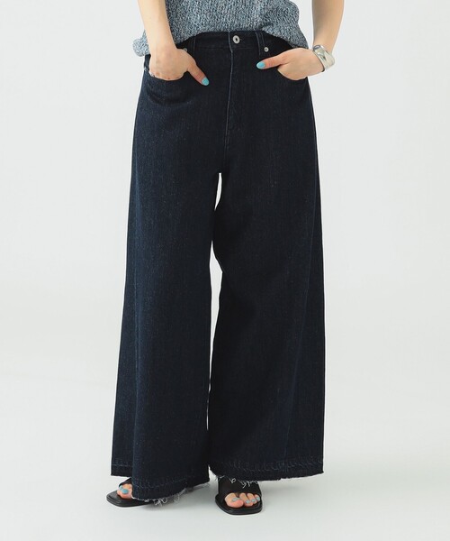 B:MING by BEAMS（ビーミングバイビームス）の「綿麻 デニム パンツ（S～M）（デニムパンツ・レディース・インディゴブルー/ホワイト系その他5/ライトブルー・SMALL/MEDIUM）」の22枚目の写真