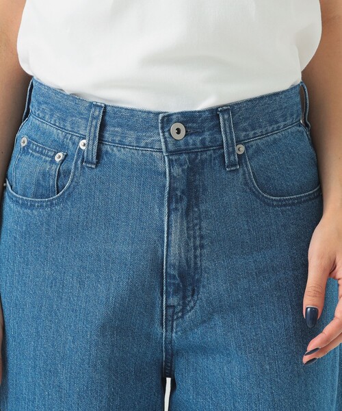 B:MING by BEAMS（ビーミングバイビームス）の「綿麻 デニム パンツ（S～M）（デニムパンツ・レディース・インディゴブルー/ホワイト系その他5/ライトブルー・SMALL/MEDIUM）」の4枚目の写真