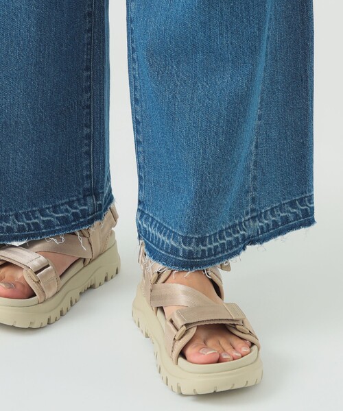 B:MING by BEAMS（ビーミングバイビームス）の「綿麻 デニム パンツ（S～M）（デニムパンツ・レディース・インディゴブルー/ホワイト系その他5/ライトブルー・SMALL/MEDIUM）」の6枚目の写真