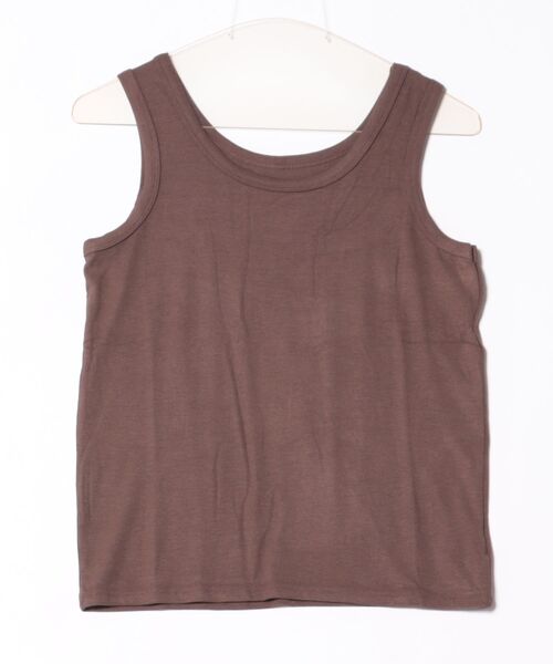 aimoha（アイモハ）の「シンプルタンクトップ（タンクトップ・レディース・チョコ/ピンク/ダークグレー/ブラック/ホワイト・FREE）」の8枚目の写真