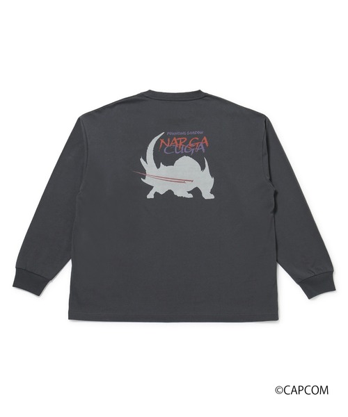  j.n.r.d（ジェー・エヌ・アール・ディー）の「【MONSTER HUNTER×j.n.r.d】ナルガクルガ ロングスリーブTシャツ（Tシャツ/カットソー・メンズ・ブルー系その他4/チャコールグレー・M/L/LL）」の2枚目の写真