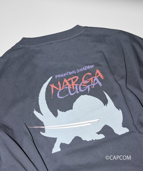  j.n.r.d（ジェー・エヌ・アール・ディー）の「【MONSTER HUNTER×j.n.r.d】ナルガクルガ ロングスリーブTシャツ（Tシャツ/カットソー・メンズ・ブルー系その他4/チャコールグレー・M/L/LL）」の9枚目の写真