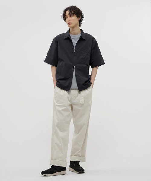 MARGARET HOWELL（マーガレットハウエル）の「WATER REPELLENT NYLON POPLIN SHIRT（シャツ/ブラウス・メンズ・ネイビー系1/カーキ・LARGE/SMALL/X-LARGE）」の14枚目の写真