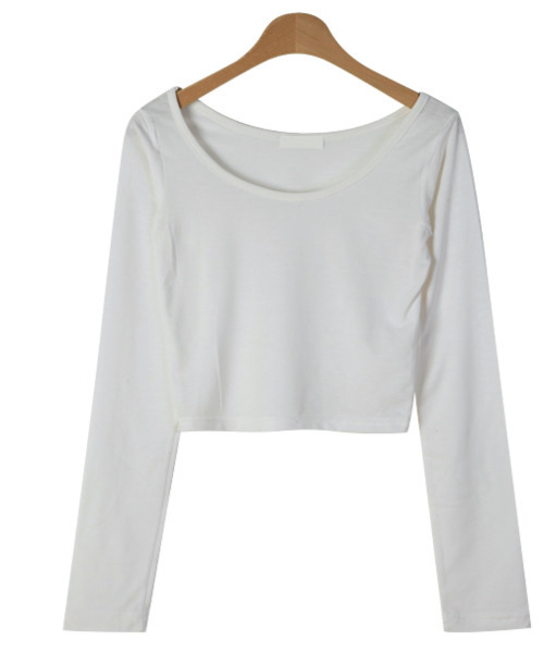VIVID LADY(ビビッドレディー)の「ショート丈 ロング Tシャツ(Tシャツ/カットソー・レディース・ホワイト/グレー/ブラック・FREE)」の17枚目の写真