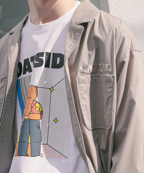 SENSE OF PLACE by URBAN RESEARCH(センスオブプレイスバイアーバンリサーチ)の「『別注』OATSIDE×SENSE OF PLACE グラフィックショートスリーブ Tシャツ B(Tシャツ/カットソー・メンズ・チャコールグレー/ホワイト/イエロー・MEDIUM/LARGE)」の7枚目の写真